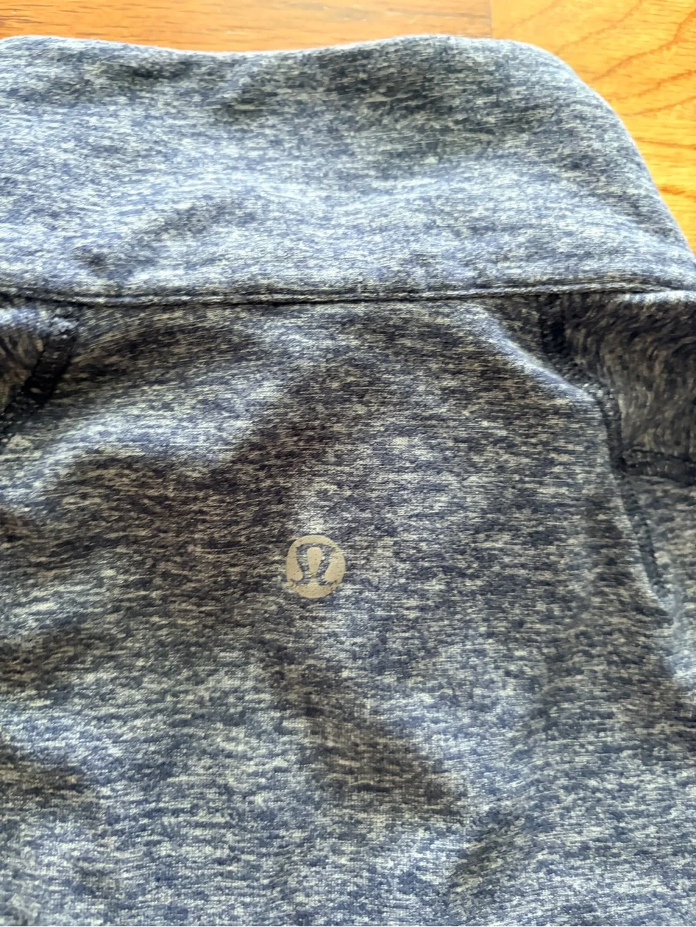 lululemon athletica Men's Surge Heathered Light Blue Quarter-Zip Pullover